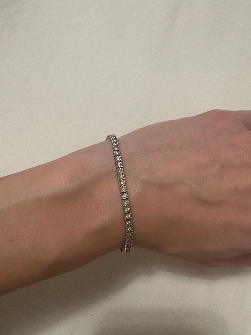 Silver Diamond Tennis Bracelet - Classic Sparkle